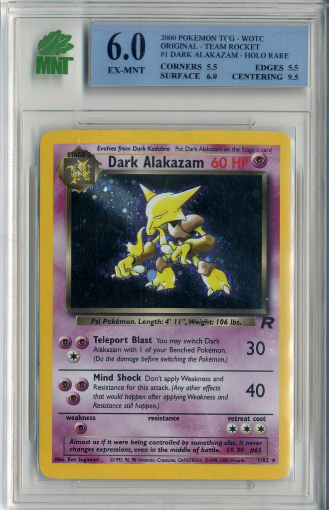 MNT - 6.0 - Dark Alakazam - Holo Rare