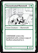 Domesticated Mammoth (2021 Edition) [Mystery Booster Playtest Cards] - Destination Retro