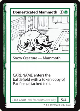 Domesticated Mammoth (2021 Edition) [Mystery Booster Playtest Cards] - Destination Retro