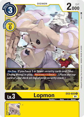 Lopmon [EX2-020] [Digital Hazard] - Destination Retro