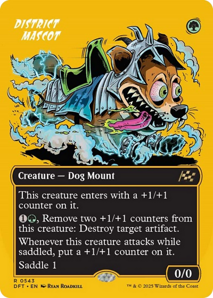 District Mascot (Borderless) (First-Place Foil) [Aetherdrift] - Destination Retro