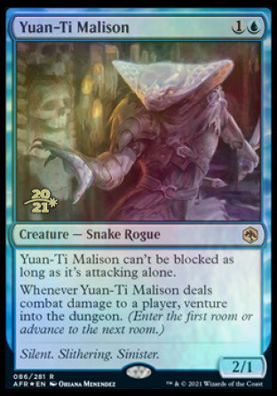 Yuan-Ti Malison [Dungeons & Dragons: Adventures in the Forgotten Realms Prerelease Promos] - Destination Retro