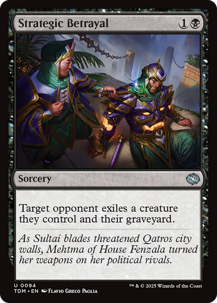 Strategic Betrayal [Tarkir: Dragonstorm] - Destination Retro