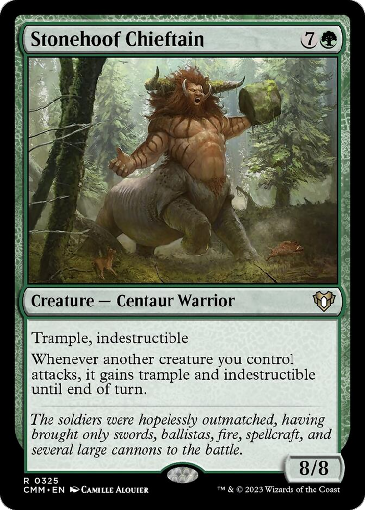 Stonehoof Chieftain [Commander Masters] - Destination Retro