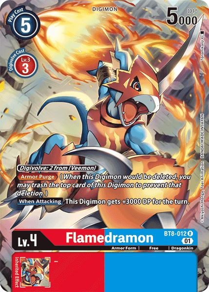 Flamedramon [BT8-012] (Alternate Art) [New Awakening] - Destination Retro