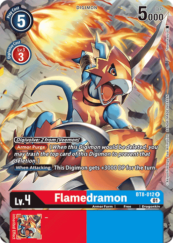 Flamedramon [BT8-012] (Alternate Art) [New Awakening] - Destination Retro