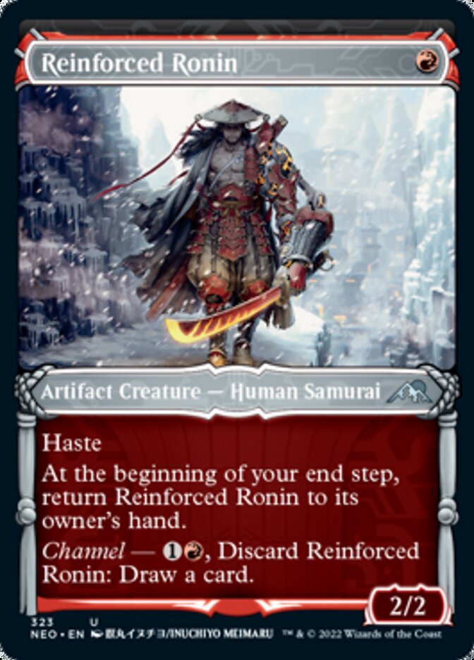 Reinforced Ronin (Showcase Samurai) [Kamigawa: Neon Dynasty] - Destination Retro