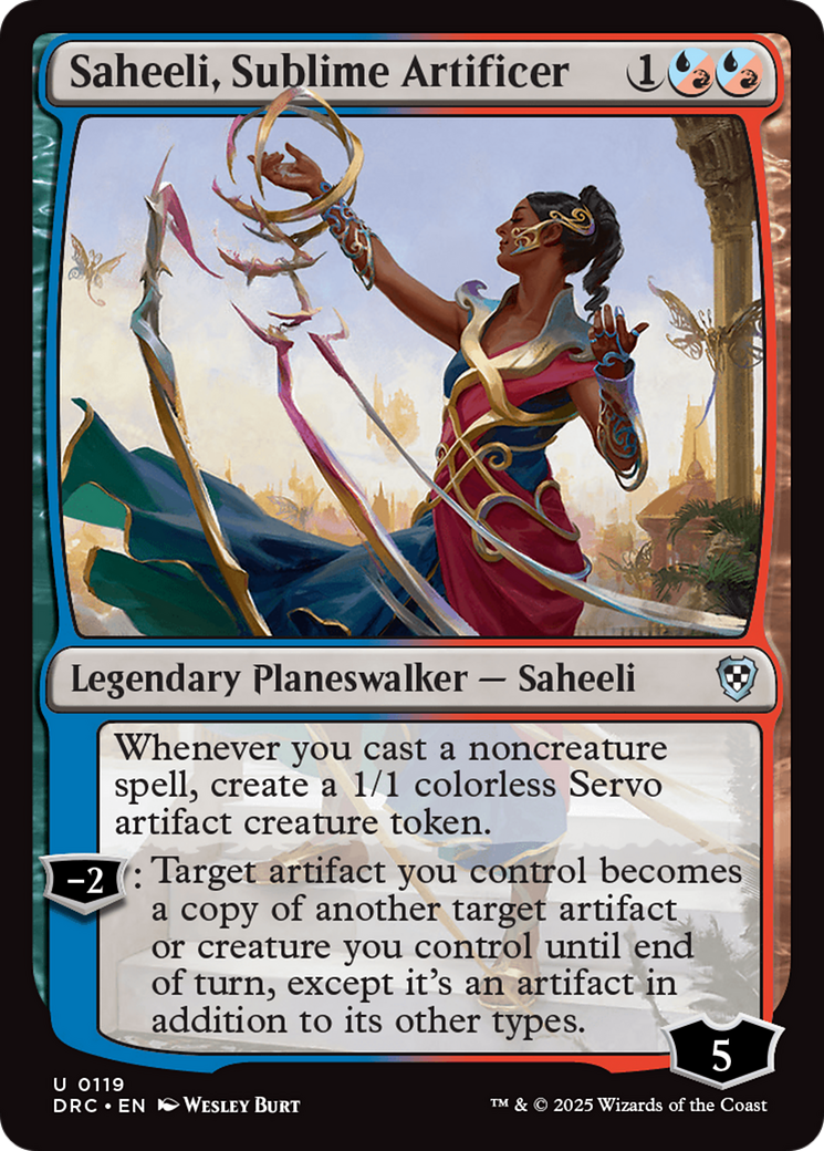 Saheeli, Sublime Artificer [Aetherdrift Commander] - Destination Retro