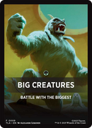 Big Creatures Theme Card [Avatar: The Last Airbender Tokens] - Destination Retro