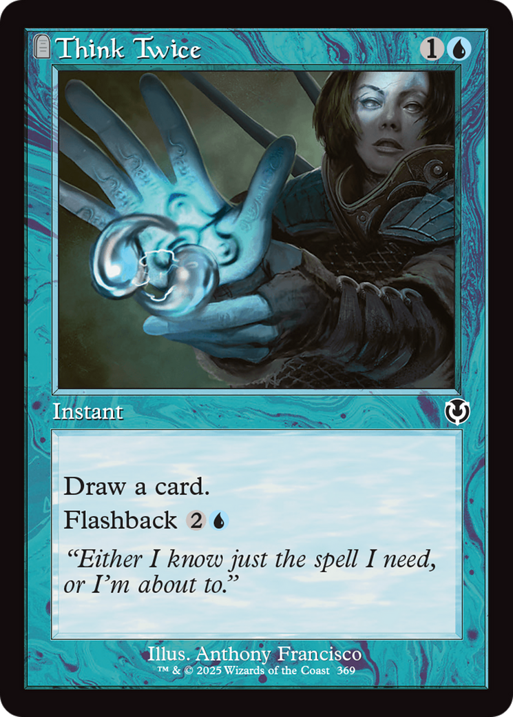 Think Twice (Retro Frame) [Innistrad Remastered] - Destination Retro