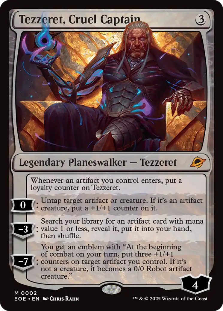 Tezzeret, Cruel Captain [Edge of Eternities] - Destination Retro