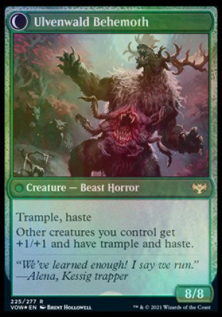 Ulvenwald Oddity // Ulvenwald Behemoth [Innistrad: Crimson Vow Prerelease Promos] - Destination Retro
