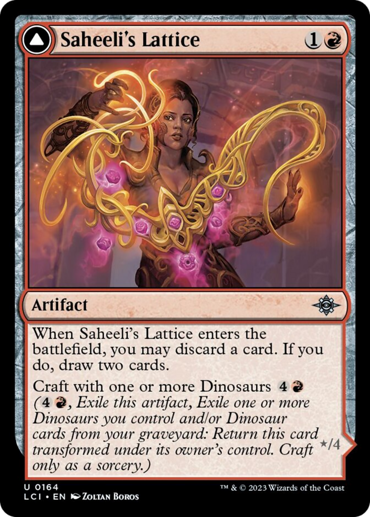 Saheeli's Lattice // Mastercraft Raptor [The Lost Caverns of Ixalan] - Destination Retro