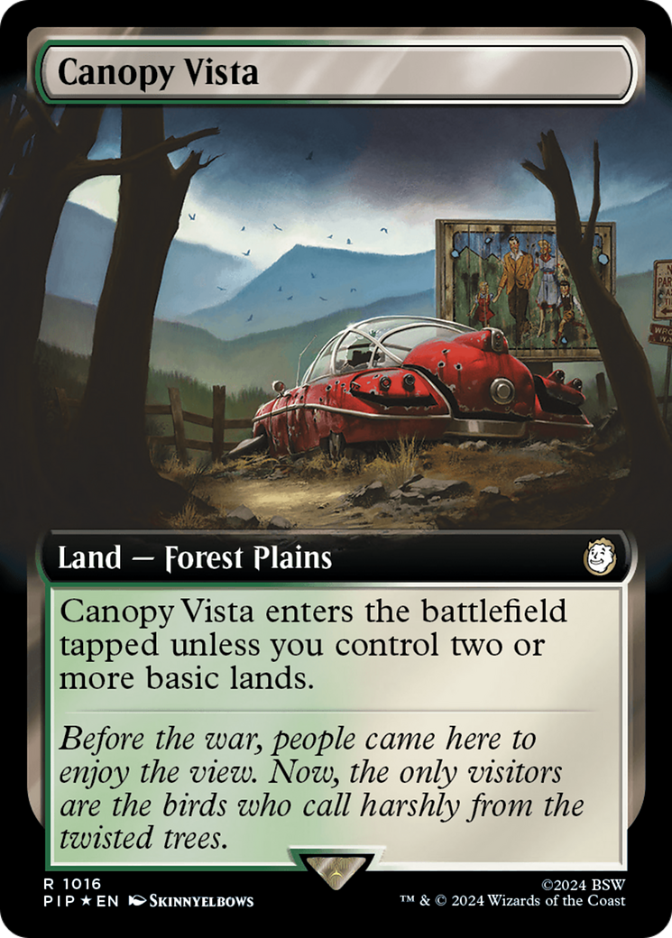 Canopy Vista (Extended Art) (Surge Foil) [Fallout] - Destination Retro