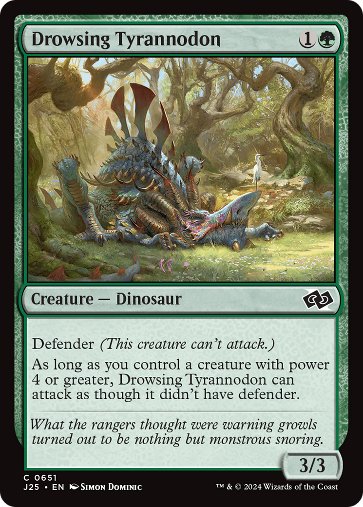 Drowsing Tyrannodon [Foundations Jumpstart] - Destination Retro
