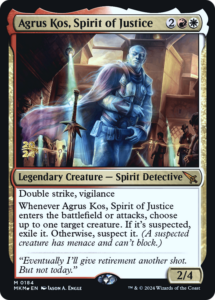 Agrus Kos, Spirit of Justice [Murders at Karlov Manor Prerelease Promos] - Destination Retro