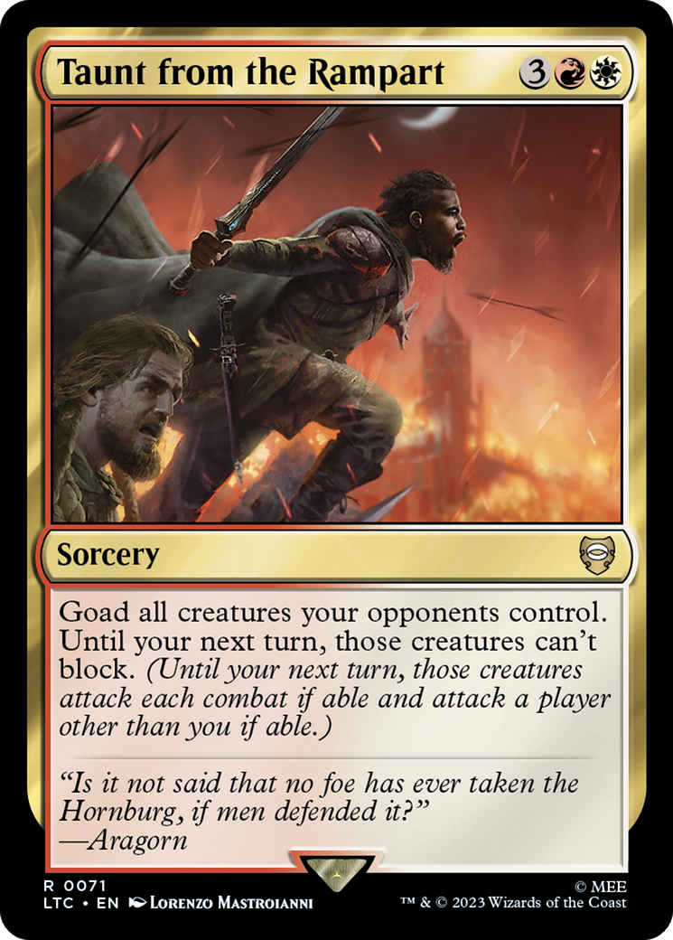 Taunt from the Rampart [The Lord of the Rings: Tales of Middle-Earth Commander] - Destination Retro