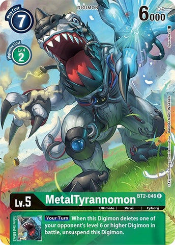 MetalTyrannomon [BT2-046] (Alternate Art) [Dimensional Phase] - Destination Retro
