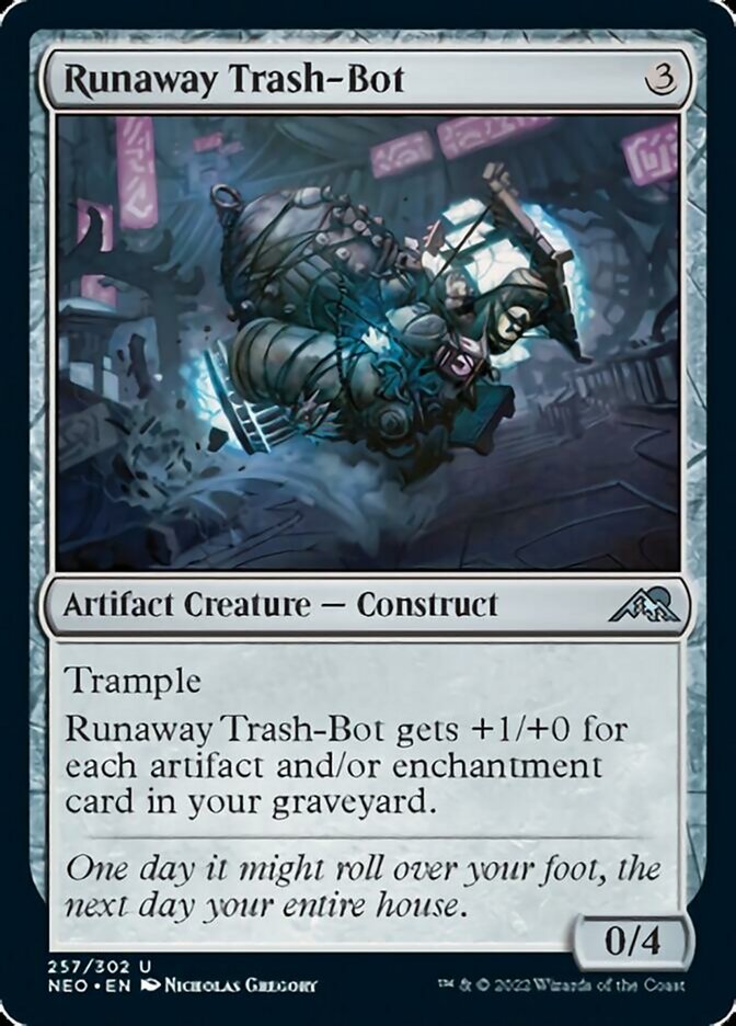 Runaway Trash-Bot [Kamigawa: Neon Dynasty] - Destination Retro