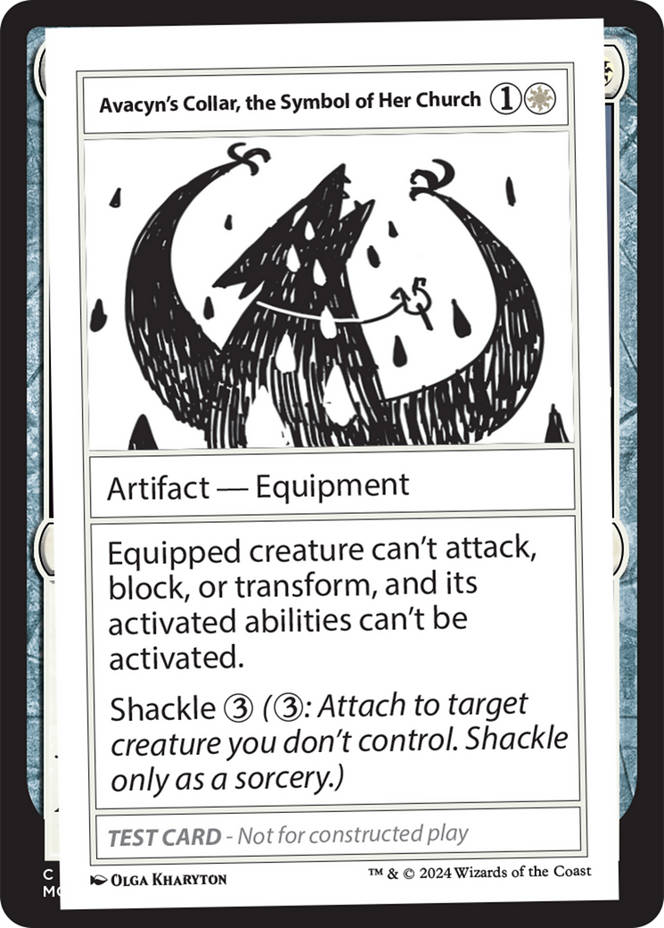 Avacyn's Collar, the Symbol of Her Church [Mystery Booster 2 Playtest Cards] - Destination Retro