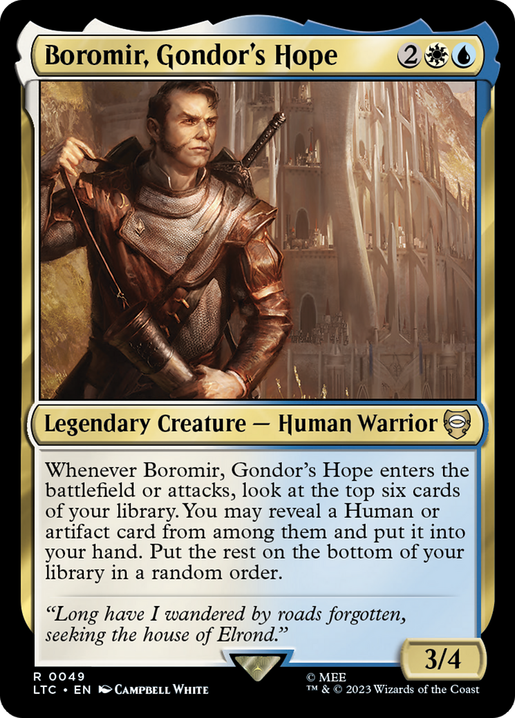 Boromir, Gondor's Hope [The Lord of the Rings: Tales of Middle-Earth Commander] - Destination Retro