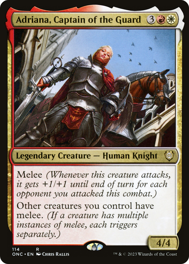 Adriana, Captain of the Guard [Phyrexia: All Will Be One Commander] - Destination Retro