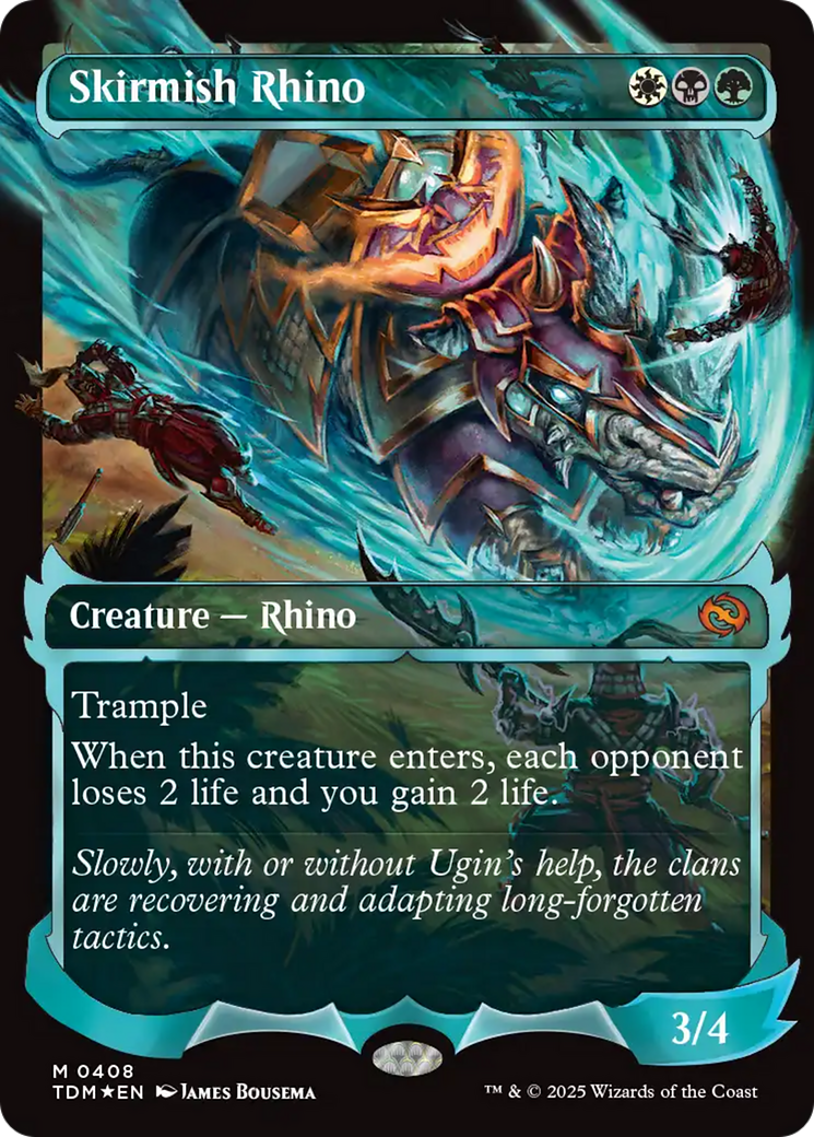 Skirmish Rhino (0408) (Showcase) [Tarkir: Dragonstorm] - Destination Retro