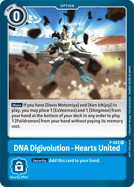 DNA Digivolution - Hearts United [P-022] [Promotional Cards] - Destination Retro