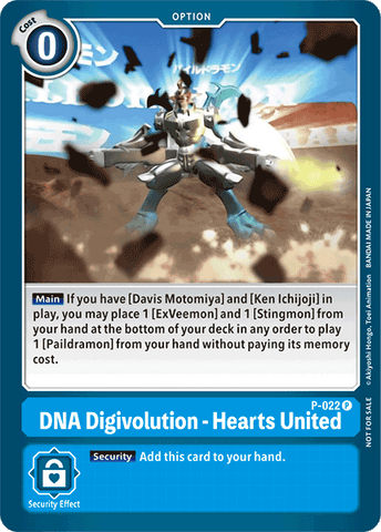 DNA Digivolution - Hearts United [P-022] [Promotional Cards] - Destination Retro