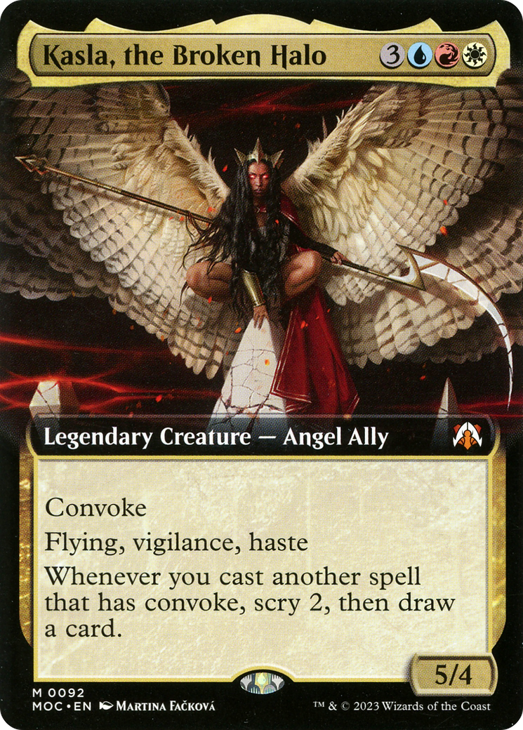 Kasla, the Broken Halo (Extended Art) [March of the Machine Commander] - Destination Retro