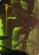 The Dross Pits Art Card (Gold-Stamped Signature) [Phyrexia: All Will Be One Art Series] - Destination Retro