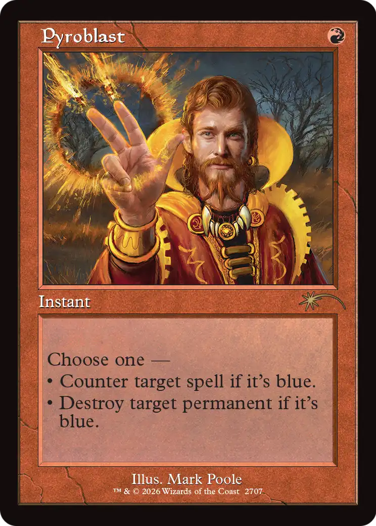Pyroblast (Retro Frame) [Secret Lair Drop Series] - Destination Retro