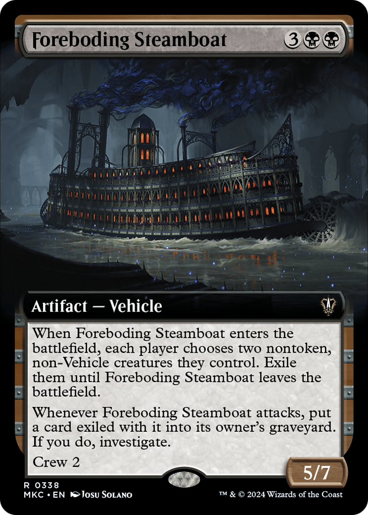Foreboding Steamboat (Extended Art) [Murders at Karlov Manor Commander] - Destination Retro