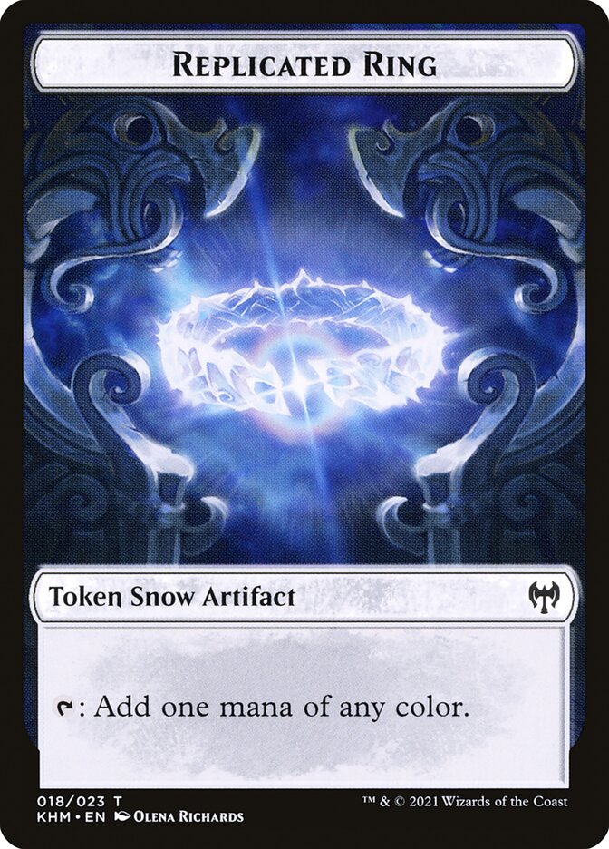 Elf Warrior // Replicated Ring Double-Sided Token [Kaldheim Tokens] - Destination Retro