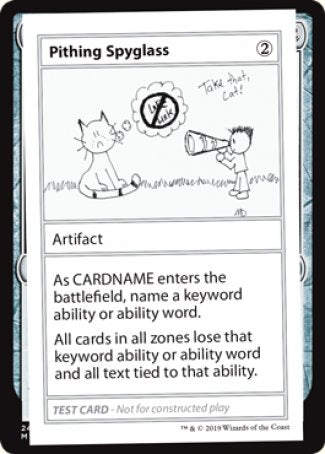 Pithing Spyglass (2021 Edition) [Mystery Booster Playtest Cards] - Destination Retro