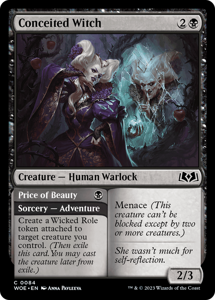 Conceited Witch // Price of Beauty [Wilds of Eldraine] - Destination Retro