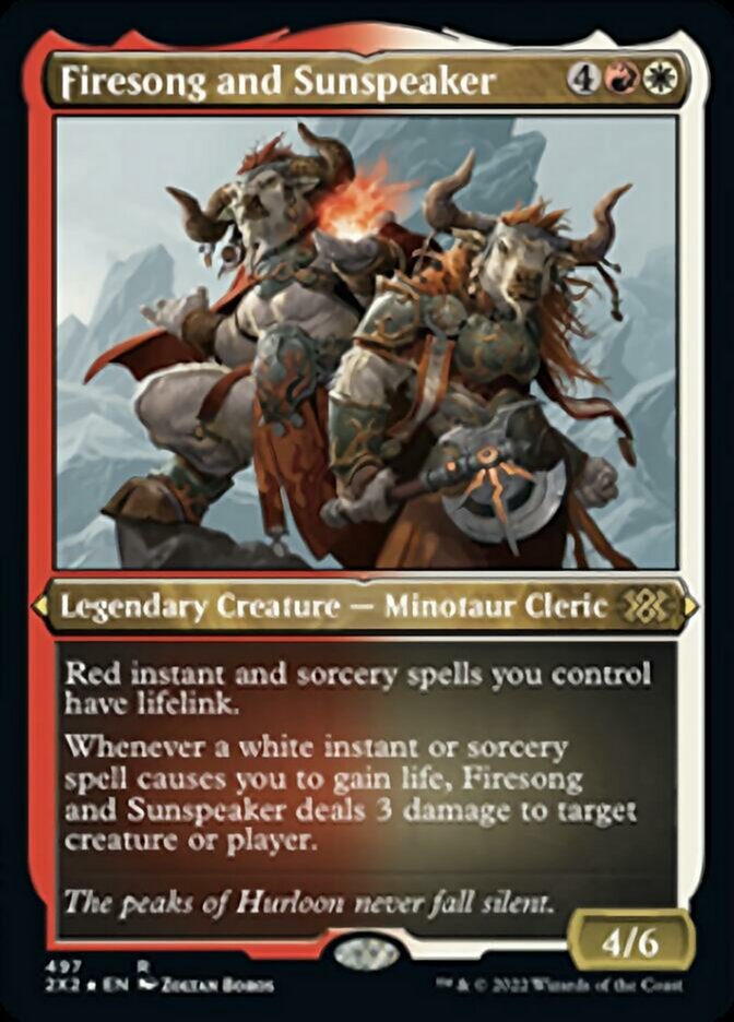 Firesong and Sunspeaker (Foil Etched) [Double Masters 2022] - Destination Retro