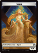 Spirit (0008) // Spirit (0009) Double-Sided Token [Tarkir: Dragonstorm Tokens] - Destination Retro