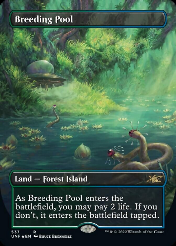 Breeding Pool (Borderless) (Galaxy Foil) [Unfinity] - Destination Retro
