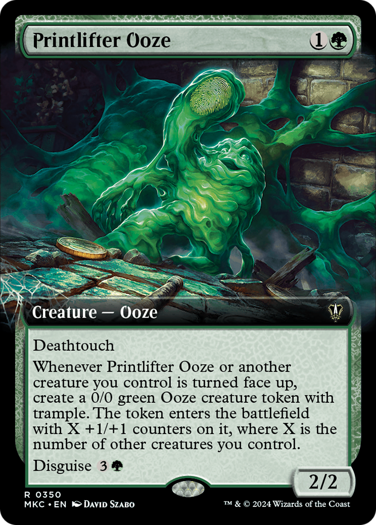 Printlifter Ooze (Extended Art) [Murders at Karlov Manor Commander] - Destination Retro