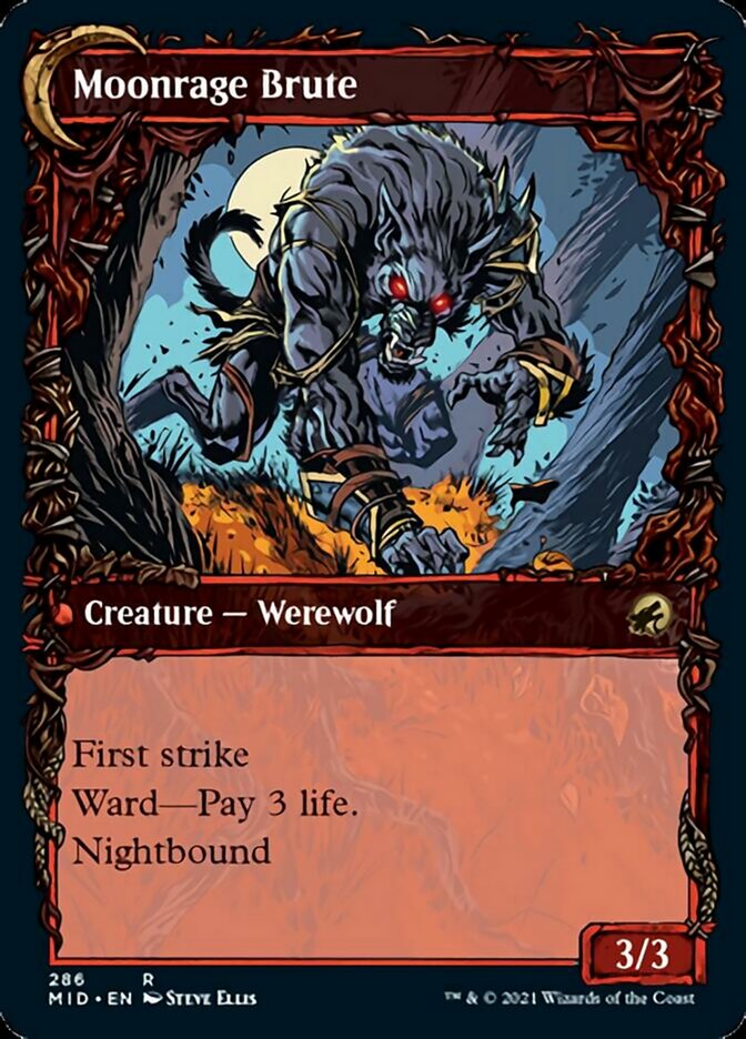 Brutal Cathar // Moonrage Brute (Showcase Equinox) [Innistrad: Midnight Hunt] - Destination Retro