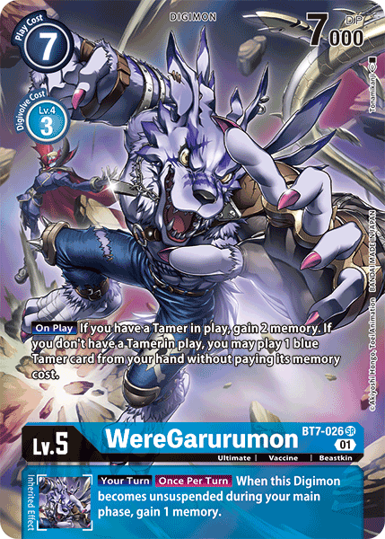 WereGarurumon [BT7-026] (Alternate Art) [Next Adventure] - Destination Retro