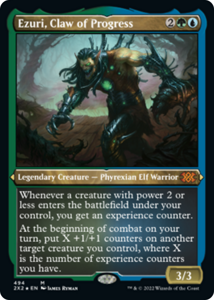 Ezuri, Claw of Progress (Foil Etched) [Double Masters 2022] - Destination Retro
