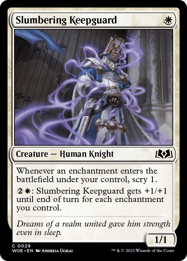 Slumbering Keepguard [Wilds of Eldraine] - Destination Retro