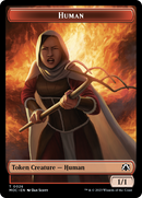 Tentacle // Human (26) Double-Sided Token [March of the Machine Commander Tokens] - Destination Retro