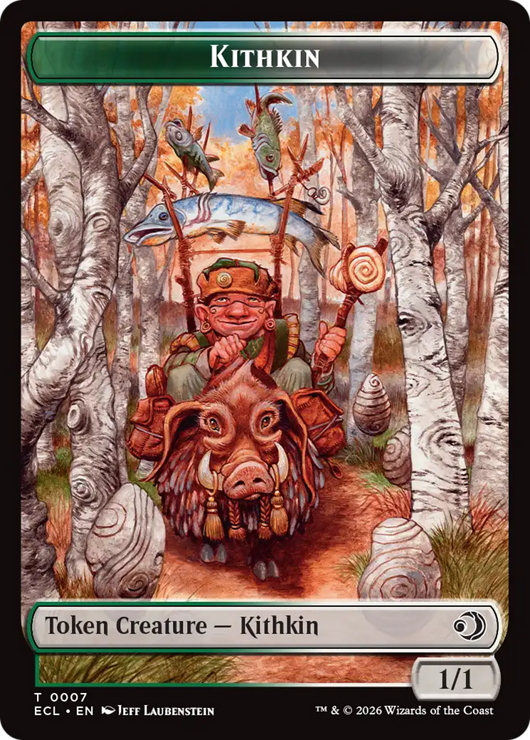 Elf // Kithkin (0007) Double-Sided Token [Lorwyn Eclipsed Tokens] - Destination Retro