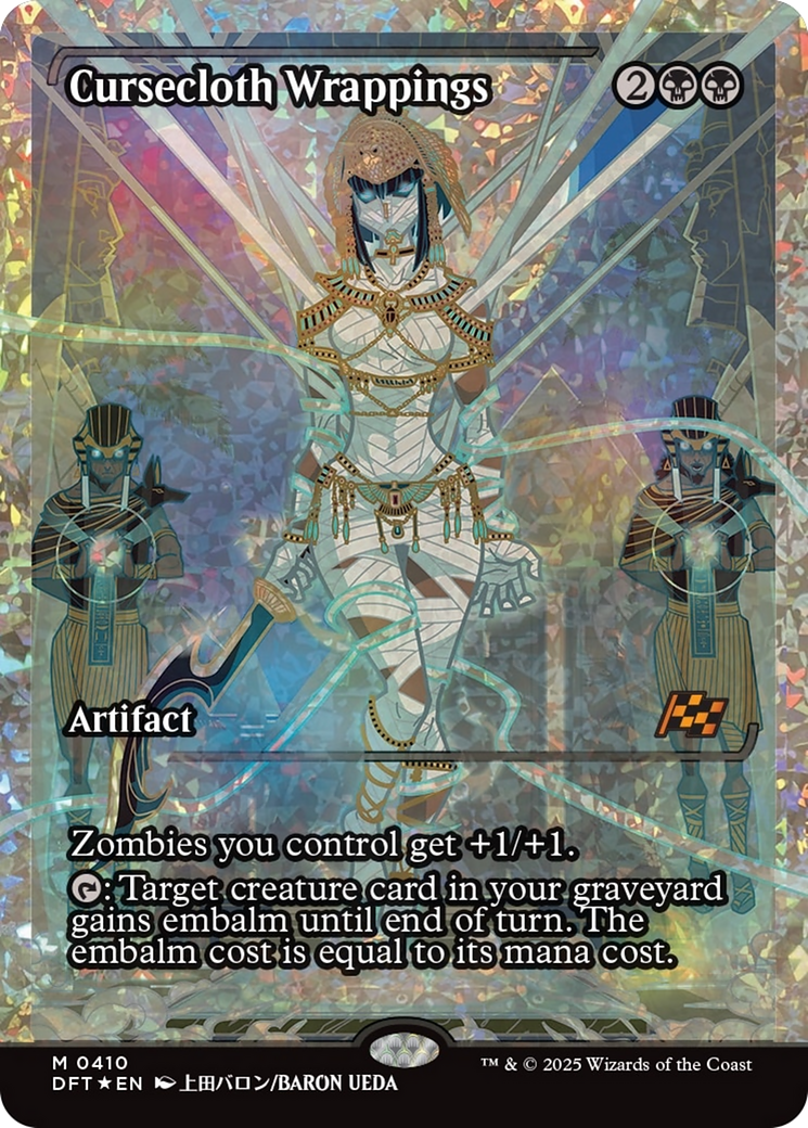 Cursecloth Wrappings (Showcase) (Fracture Foil) [Aetherdrift] - Destination Retro