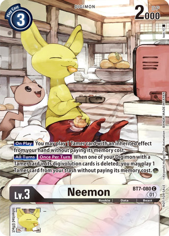Neemon [BT7-080] (2nd Anniversary Frontier Card) [Next Adventure Promos] - Destination Retro