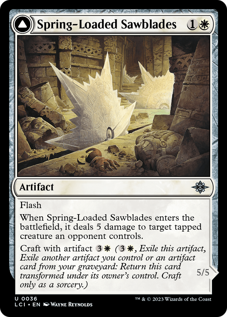 Spring-Loaded Sawblades // Bladewheel Chariot [The Lost Caverns of Ixalan] - Destination Retro