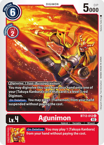 Agunimon [BT12-012] [Across Time] - Destination Retro